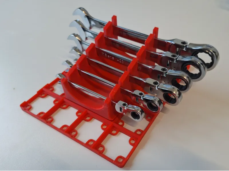 Gridfinity ratchet wrench holder