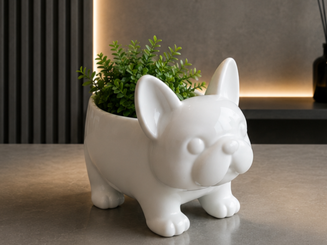 French Bulldog Planter