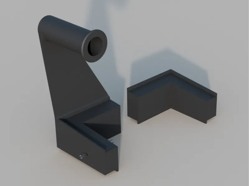 P2S top plate riser and filament spool holder