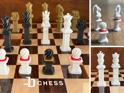 JD CHESS v1.0: Elegant Pillar Design - Weighted
