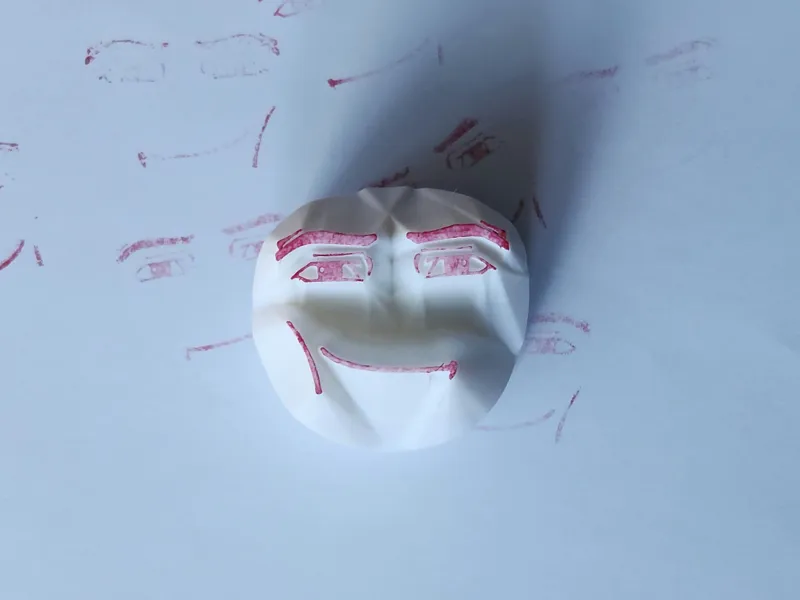 Man Face Stamp