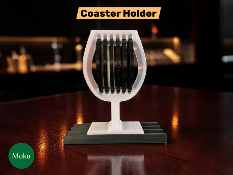 Moku Wine Glass Coaster Holder