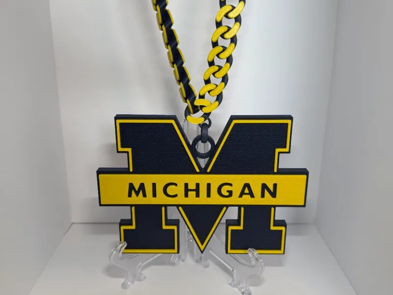 Michigan Wolverines Hype Chain Pendant