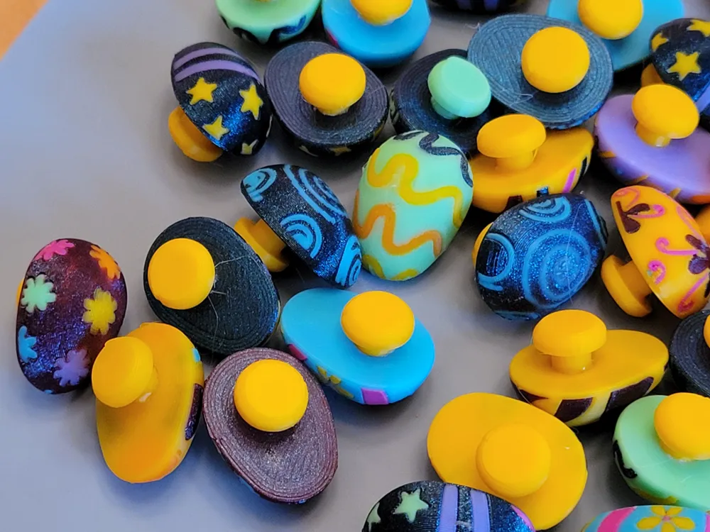 Crocs Jibbitz Set, Colorful Easter Eggs by kabendesign MakerWorld