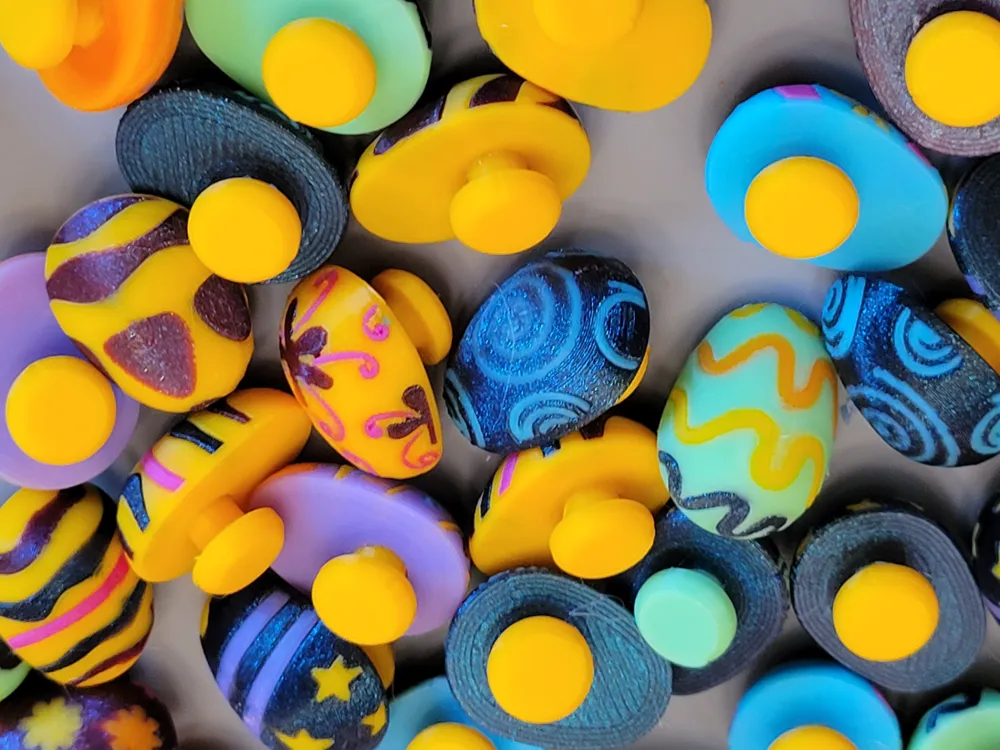 Crocs Jibbitz Set, Colorful Easter Eggs by kabendesign MakerWorld