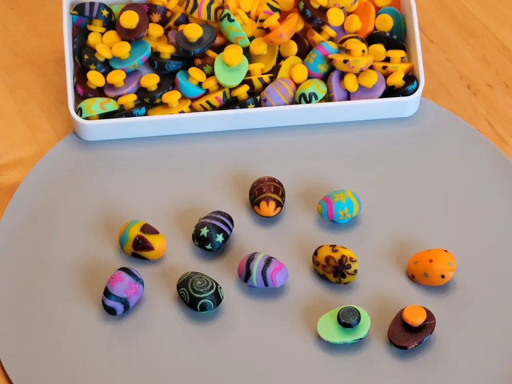 Crocs Jibbitz Set, Colorful Easter Eggs by kabendesign MakerWorld