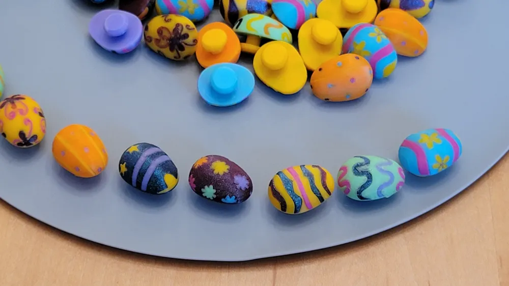 Crocs Jibbitz Set, Colorful Easter Eggs by kabendesign MakerWorld