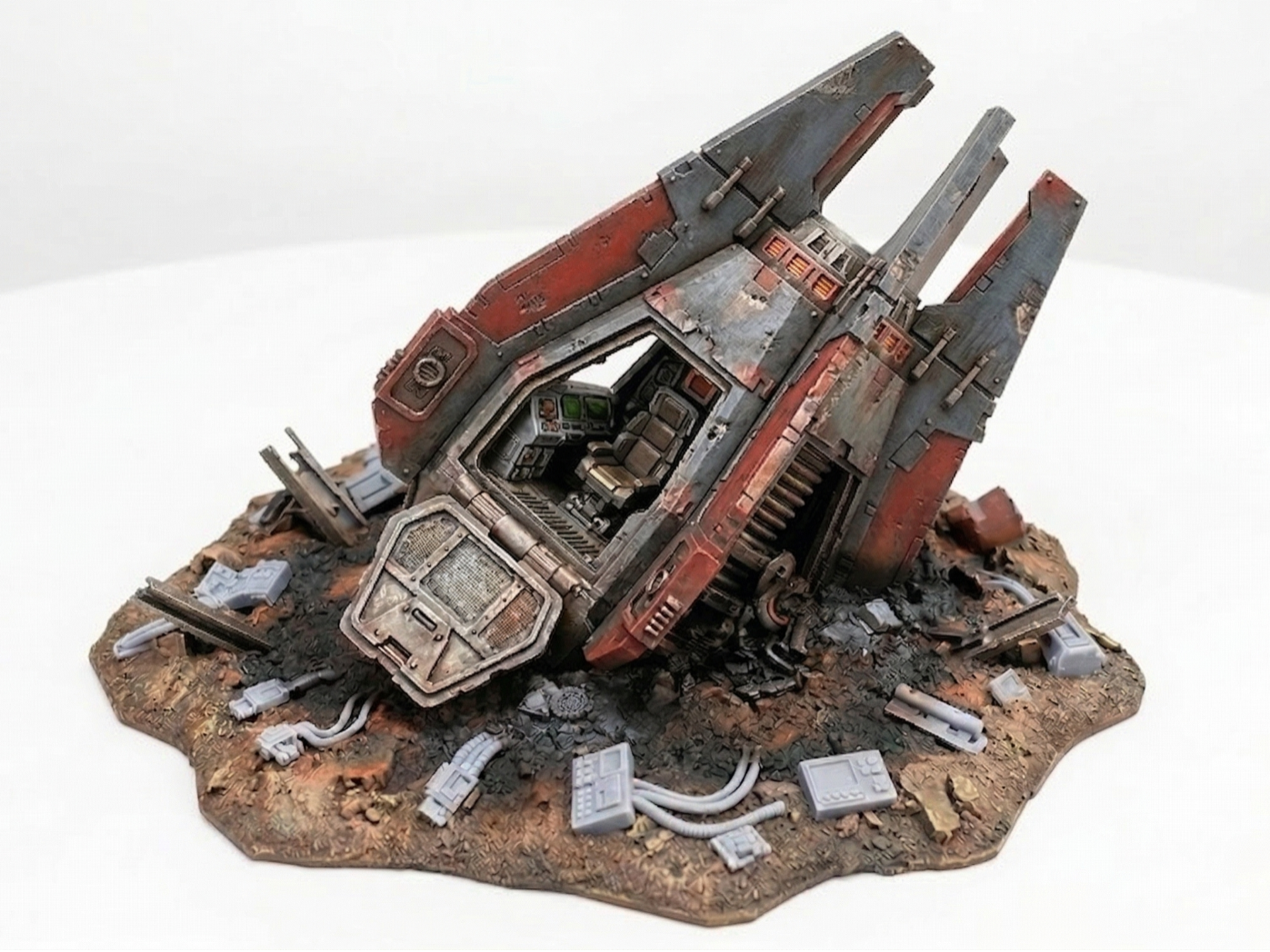 Wargame Scatter Terrain - Crashed Escape Pod