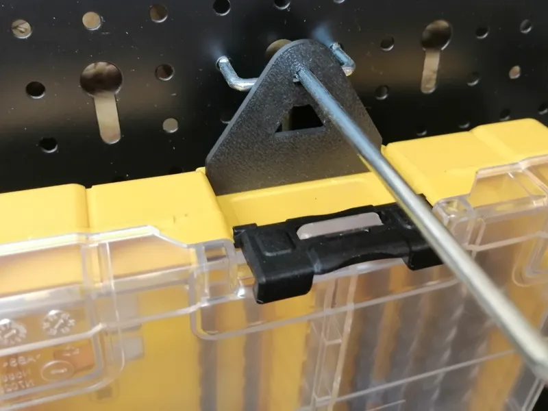 Dewalt tough case adapter/hanger for pegboard