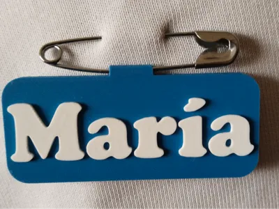 Customizable Name Plate for clothes