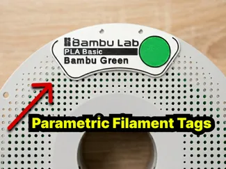 Parametric Filament Tags + Clips (AMS Compatible)