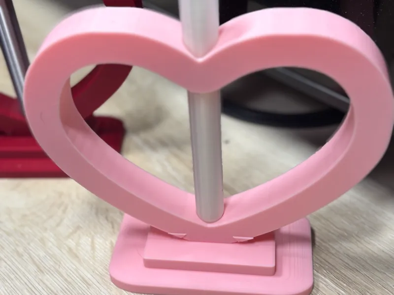 Valentine heart vase