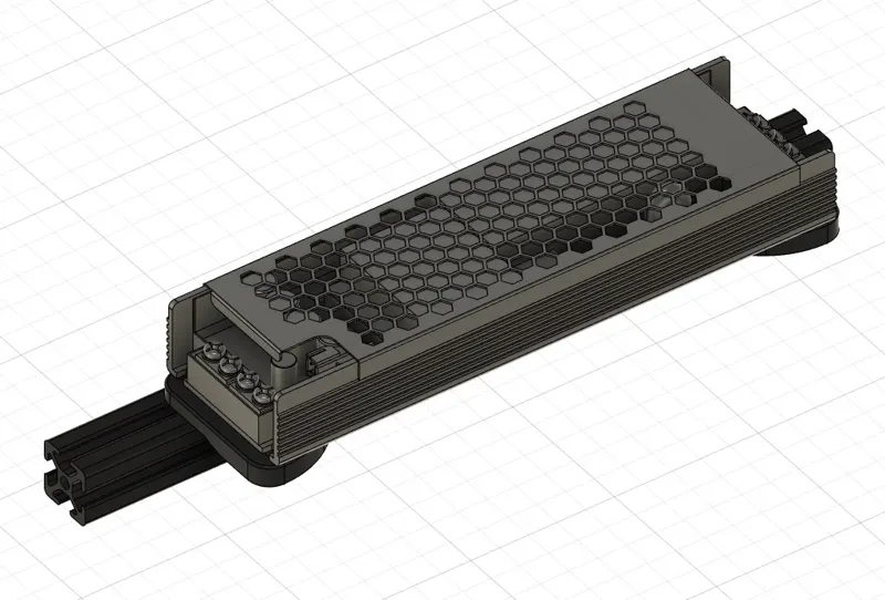 Meanwell UHP 200 Mounts // M5 Screws on Extrusion