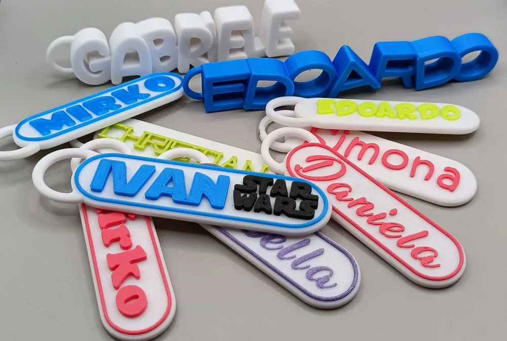 NameTag Keychain by mr3dproject MakerWorld