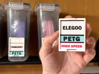 Minimalist Modular Filament Label System