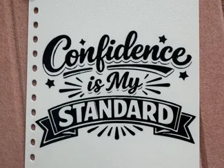 Confidence Notebook Cover