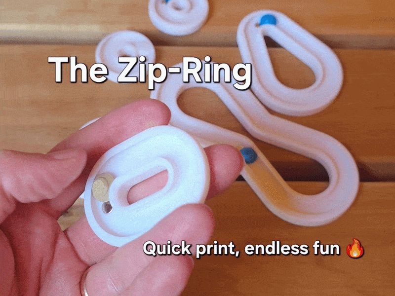 The Zip-Ring: Magnetic Slingshot Fidget