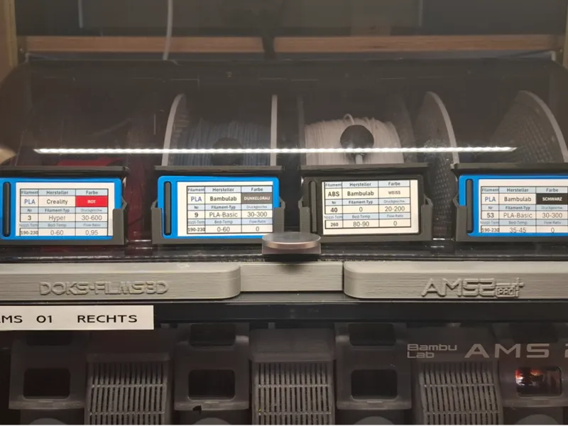 Filament-Karteikartensystem - AMS-2-pro