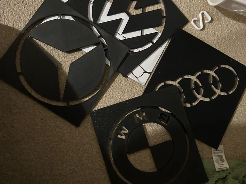 Brushing Car Logo Stencils for Car Detailing