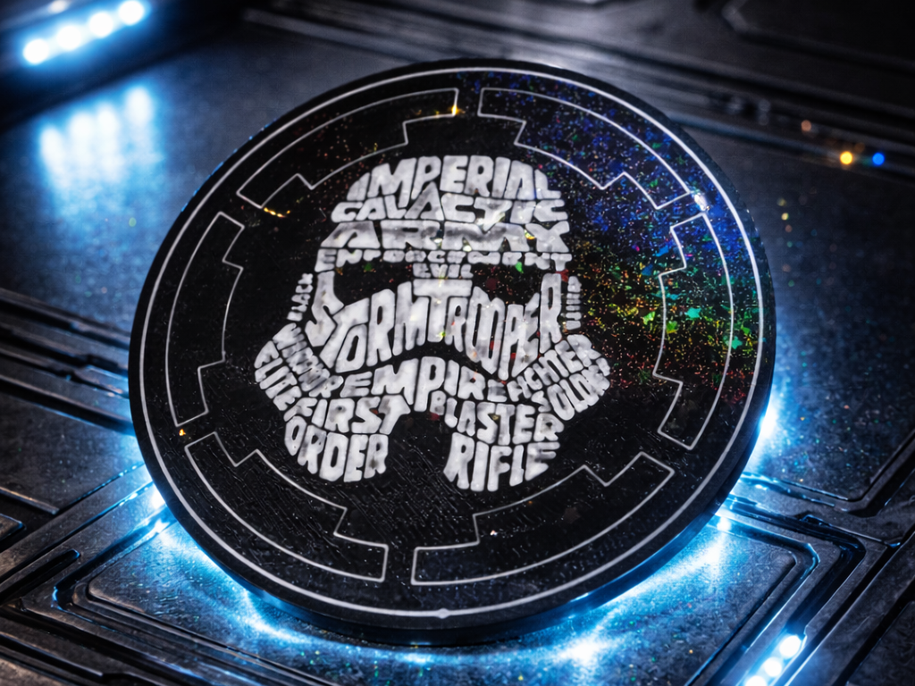 Imperial Stormtrooper – Galactic Word Art Coaster
