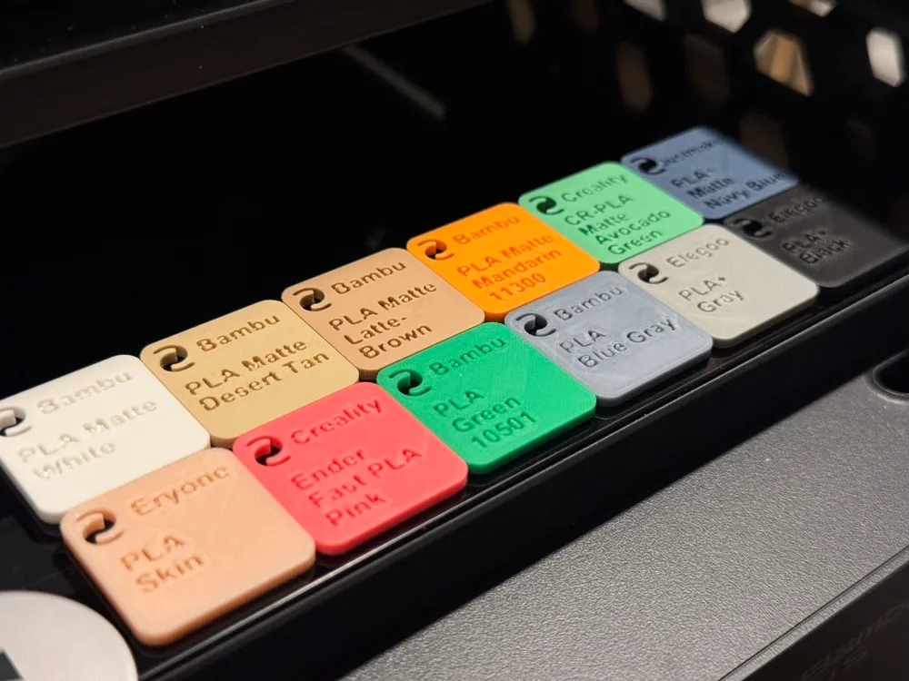 Filament Sample with Color code and name 0.2mm by TripleL MakerWorld ...