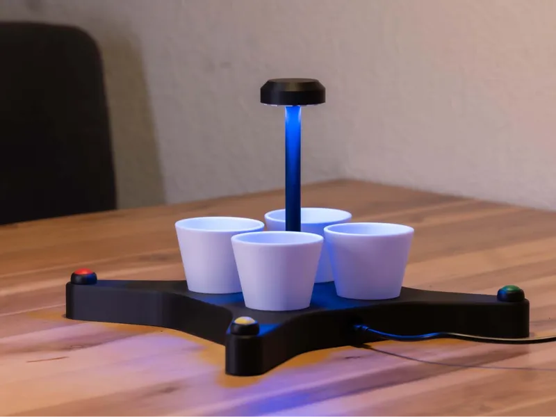 4 Player Drinking Game with LEDs (Raspberry Pico)