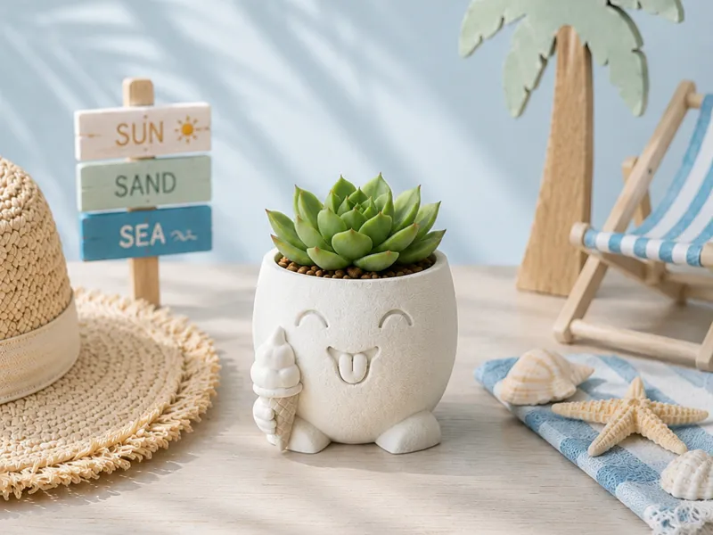 Beach Buddies Summer Pot – Planter| Ice Cream