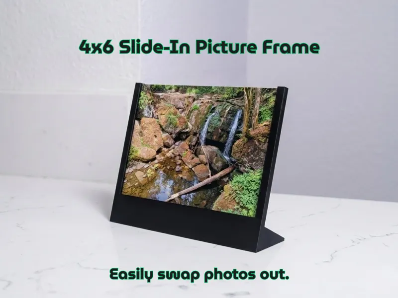 Modern Slide-In 4x6 Photo Frame