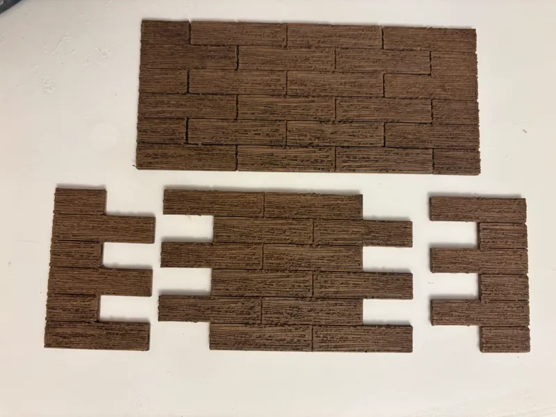 Seamless Wood Floor Planks Diorama Doll House