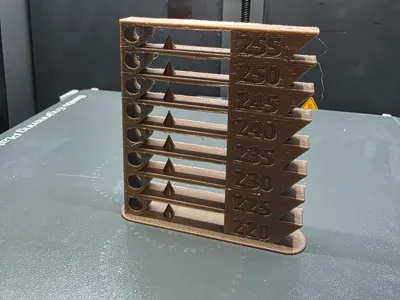 PLA PETG Temp Test Tower