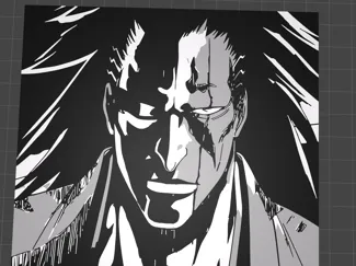 Kenpachi Coaster - MakerWorld Image to Keychain