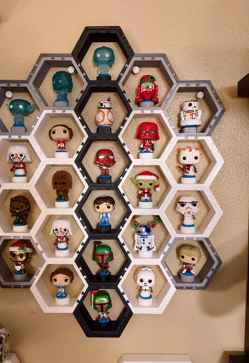 Hexagon Shelf Display Borders