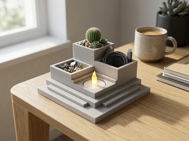 ZIGGURAT - Brutalist Organizer & Planter