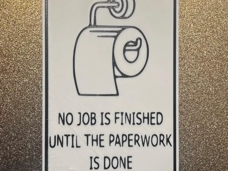 Toilet sign