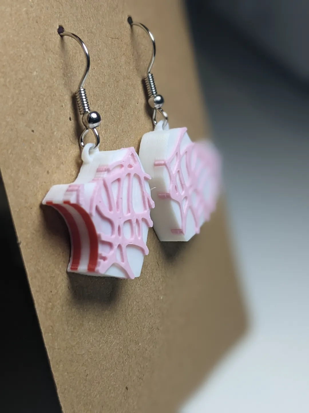 Little Debbie Valentine Heart Cake Earrings view 4