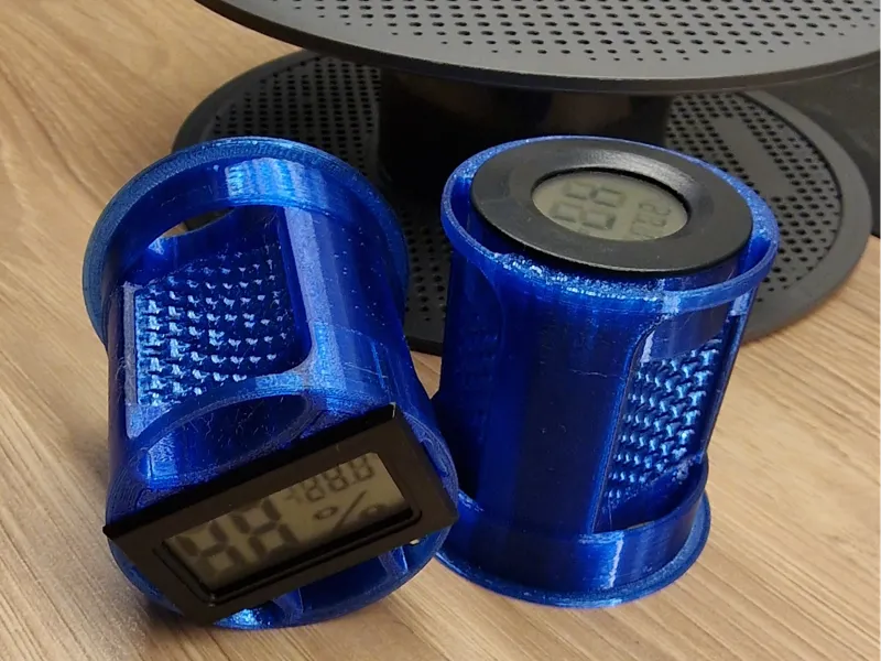Compact Spool Dessicant Holder w/ Hygrometer