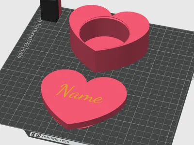 Screw Top Heart Box Valentine's Day Gift