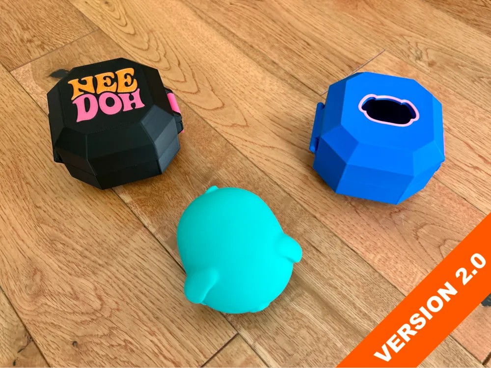 Caja o estuche: NeeDoh Funky Pup Case - Version 2.0. Referencia del modelo original.