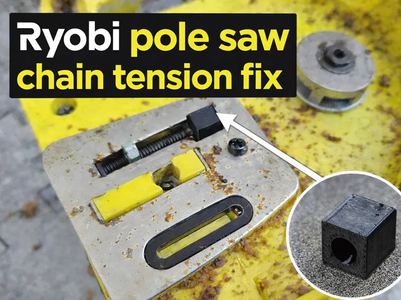 Ryobi pole saw chain tension fix
