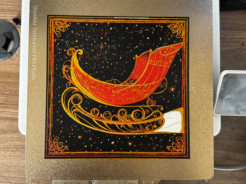 Santa's Sleigh Christmas HueForge