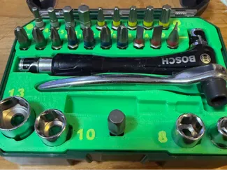 26+1pcs Bosch Mini Screwdriver & Ratchet Set