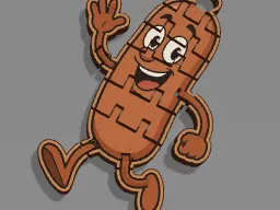 Mister Sausage Keychain