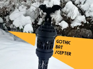 Gothic Bat Sceptre