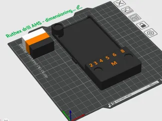 Ruthex drill AMS - dimensioning extension