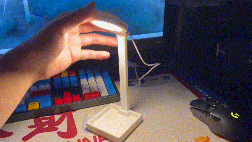 LED component table lamp without bracket