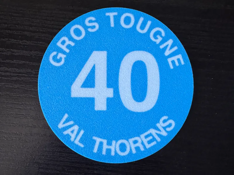 dessous de verre  Piste Val Thorens Gros Tougne