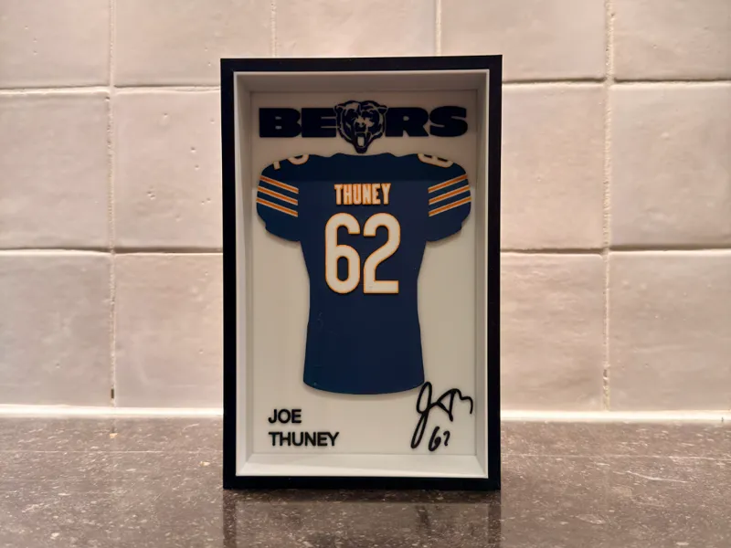 Joe Thuney - Chicago Bears - Jersey Frame