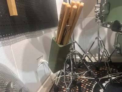 Drumstick holder for cymbal stand