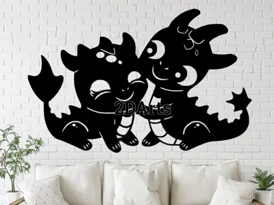 Baby Dragons – STL for 3D & Laser Cut