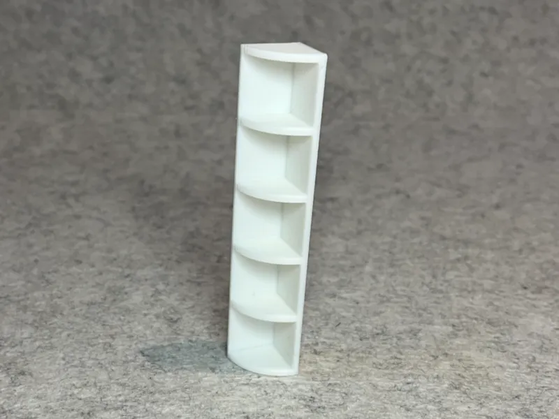 Dollhouse corner shelf miniature house